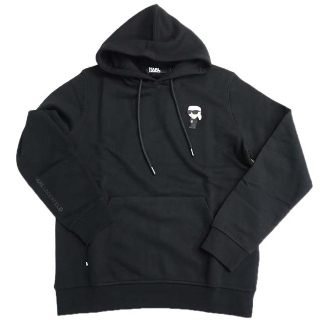 旧作お買い得セール！ KARL LAGERFELD カール ラガーフェルド パーカー メンズ プルオーバー 705031 534910 ブラック 旧作お買い得セール！ KARL LAGERFELD カール ラガーフェルド パーカー