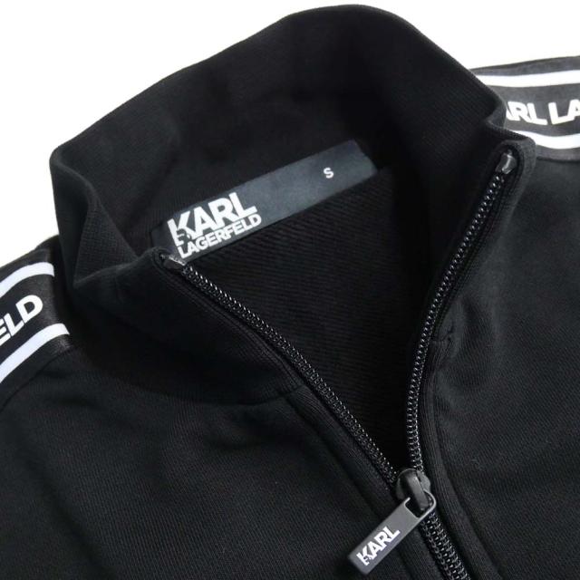 旧作お買い得セール！ KARL LAGERFELD カール ラガーフェルド スウェット メンズ ジップアップ 705021 534910 ブラック 旧作お買い得セール！ KARL LAGERFELD カール ラガーフェルド