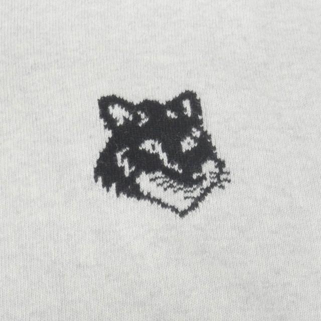 旧モデルセール！ MAISON KITSUNE メゾンキツネ セーター メンズ タートルネックニット LM00820KT1063 / FOX HEAD INTARSIA COMFORT HIGH NECK JUMPER グレー_3