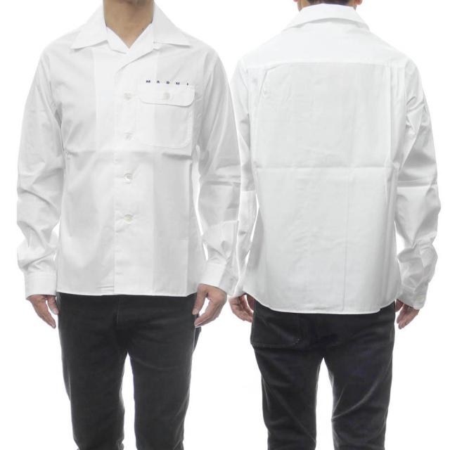 旧作お買い得セール！ MARNI マルニ カジュアルシャツ メンズ コットン 綿100％ CUMU0246P1 USCT88 ホワイト
