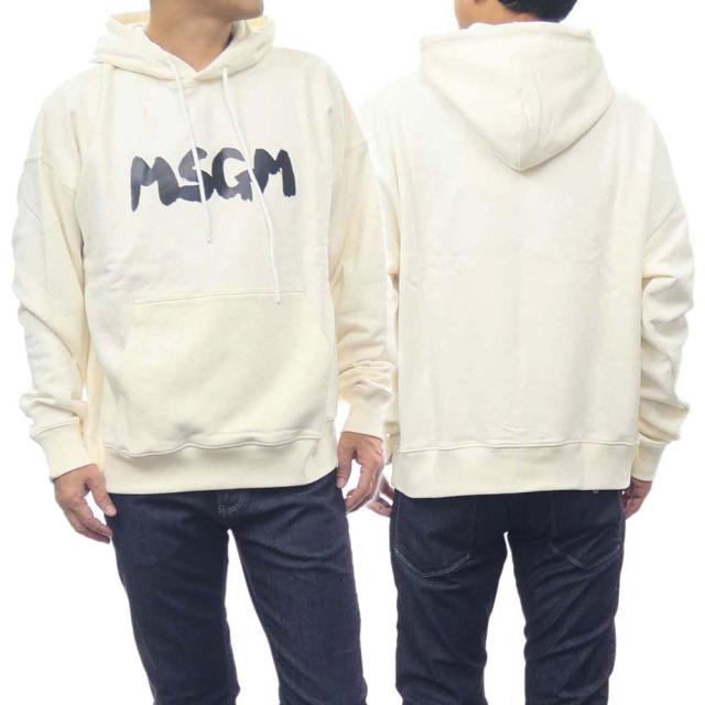 【旧作処分セール 70％OFF！】MSGM エムエスジーエム メンズパイル地プルオーバーパーカー 3540MM101 237799 ベージュの通販は