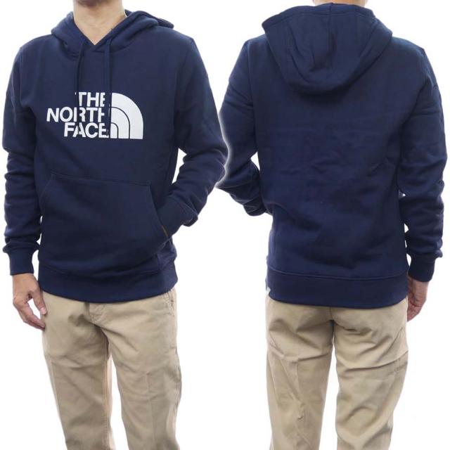 旧作お買い得セール！ THE NORTH FACE ノースフェイス パーカー メンズ プルオーバー コットン 綿100％ NF00AHJY / M DREW PEAK PULLOVER HOODIE ネイビー