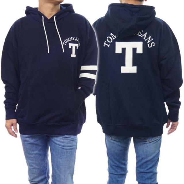 【旧作処分セール 55％OFF！】TOMMY JEANS トミージーンズ メンズプルオーバーパーカー DM0DM16810 ダークネイビー