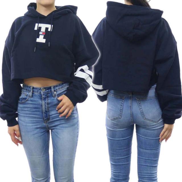 旧作お買い得セール！  JEANS トミージーンズ トミーヒルフィガー パーカー レディース プルオーバー DW16122 ネイビー