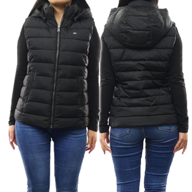 【旧作処分セール 60％OFF！】TOMMY JEANS トミージーンズ レディース中綿ベスト DW13742 ブラックの通販は 9,187円