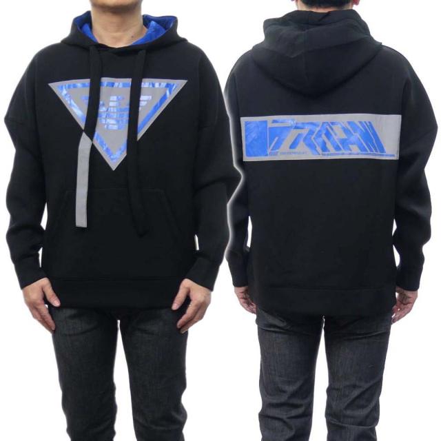旧作お買い得セール！ EMPORIO ARMANI エンポリオアルマーニ パーカー メンズ プルオーバー 3R1M6P 1JV9Z ブラック 旧作お買い得セール！ EMPORIO ARMANI エンポリオアルマーニ パーカー