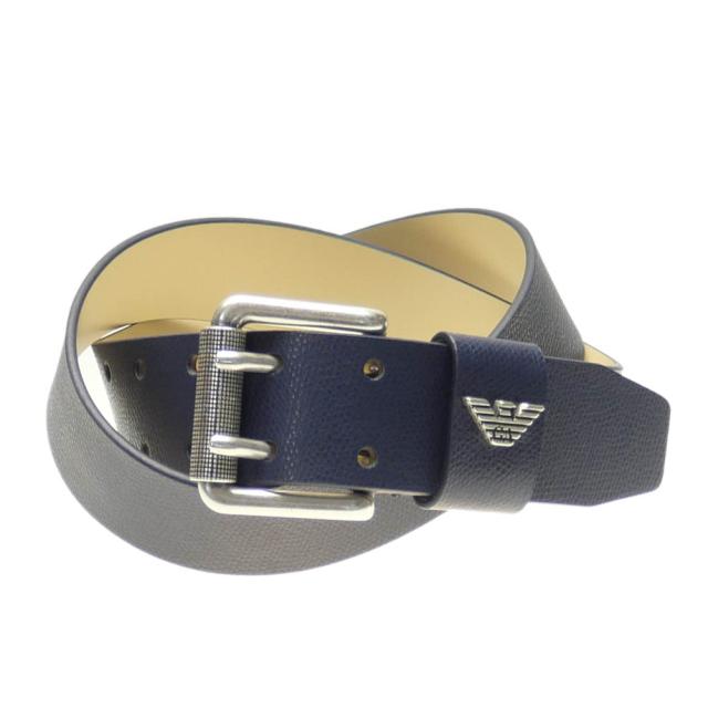 【旧作処分セール 60％OFF！】EMPORIO ARMANI エンポリオアルマーニ メンズレザーベルト Y4S079 YAQ2G ネイビーの通販は 7,106円
