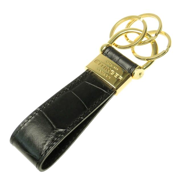【セール 40％OFF！】ETTINGER エッティンガー キーリング/キーホルダー CC152ATL ブラックの通販は