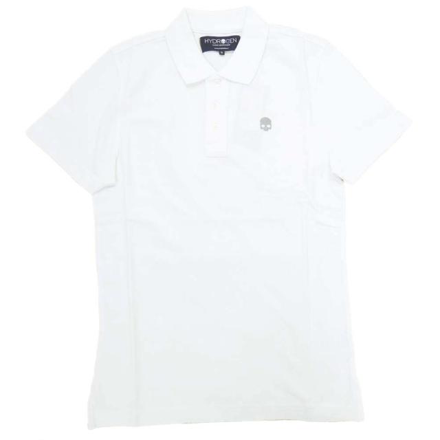 旧モデルセール！ HYDROGEN ハイドロゲン ポロシャツ 半袖 メンズ 鹿の子 280604 / LOGO BASIC POLO ホワイト_1