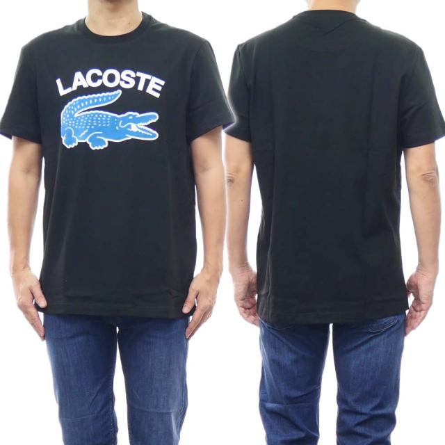 【セール 35％OFF！】LACOSTE ラコステ メンズクルーネックTシャツ TH9681 ブラックの通販は