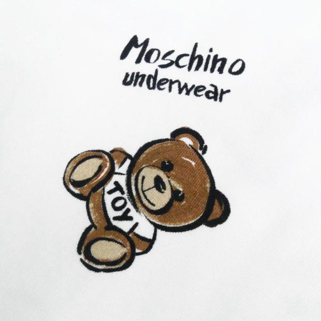 旧モデルセール！ MOSCHINO UNDERWEAR モスキーノアンダーウェア Tシャツ レディース トップス 半袖 クルーネック V6A0704 4417 ホワイト_3