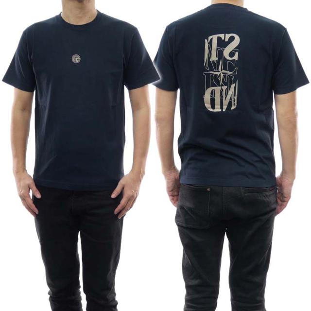 【セール 50％OFF！】STONE ISLAND ストーンアイランド メンズクルーネックTシャツ 2NS87 ダークネイビーの通販は