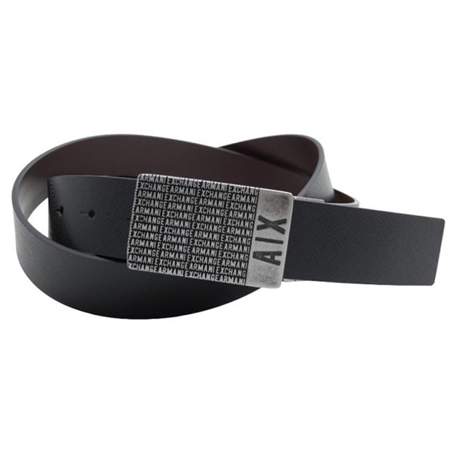 旧作お買い得セール！ ARMANI EXCHANGE A/X アルマーニエクスチェンジ ベルト メンズ リバーシブルレザーベルト 951413 4F894 ブラック×ブラウン