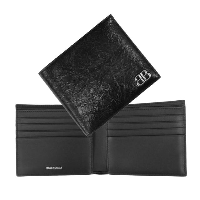 バレンシアガ　三つ折り財布　財布　ブラック BALENCIAGA - バレンシアガ 三つ折り 財布 ブラック 601350 美品