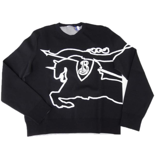 旧作お買い得セール！ BURBERRY バーバリー セーター メンズ クルーネック ニット 8095294 1 / AU24-MW-PAI ブラック
