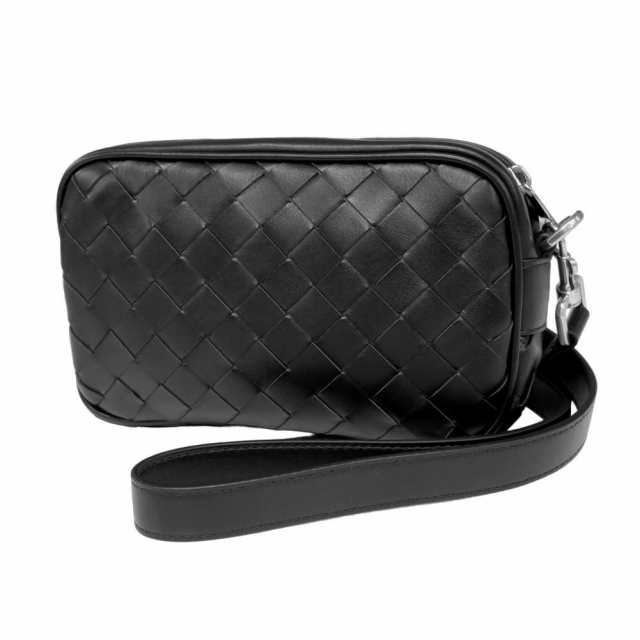 【セール 30％OFF！】BOTTEGA VENETA ボッテガヴェネタ メンズミニショルダーバッグ/クロスボディバッグ 765911 V2HL1 / MINI CLASSIC INTRECCIATO ブラックの通販は