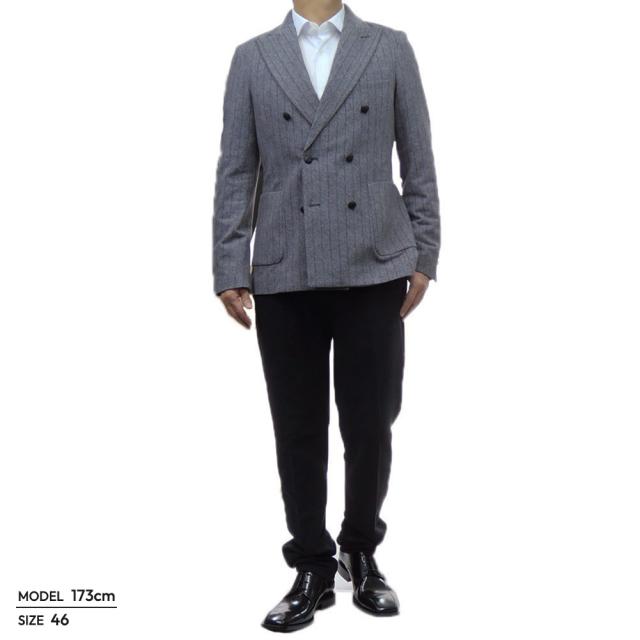 旧モデルセール！ CIRCOLO1901 チルコロ1901 ジャケット メンズ ダブル6Bジャケット CN4534 グレー