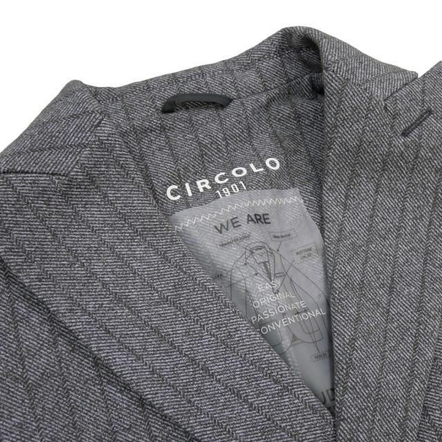 旧モデルセール！ CIRCOLO1901 チルコロ1901 ジャケット メンズ ダブル6Bジャケット CN4534 グレー