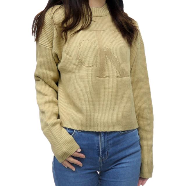 旧作お買い得セール！   JEANS カルバンクラインジーンズ セーター レディース ニット J223615 ベージュ