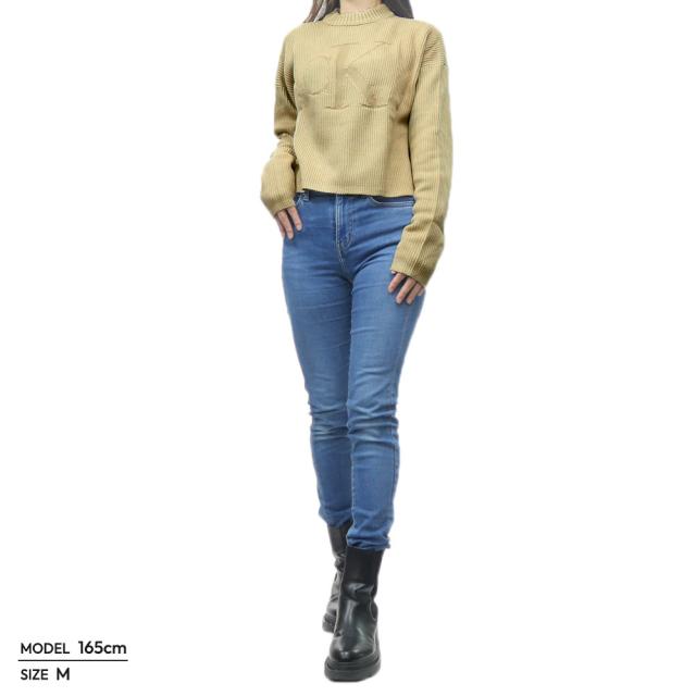 旧作お買い得セール！   JEANS カルバンクラインジーンズ セーター レディース ニット J223615 ベージュ 旧作処分セール！ CALVIN KLEIN JEANS カルバンクラインジーンズ