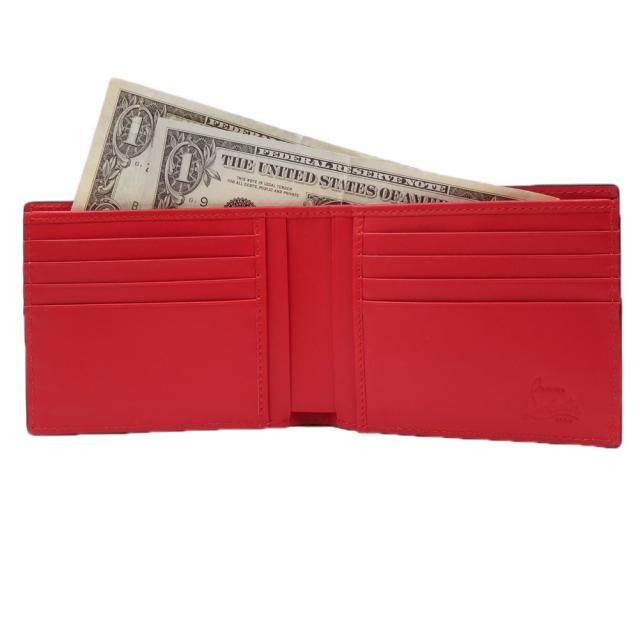 ルブタン　財布 Panettone wallet レッド カーフレザー - Accessories - Men