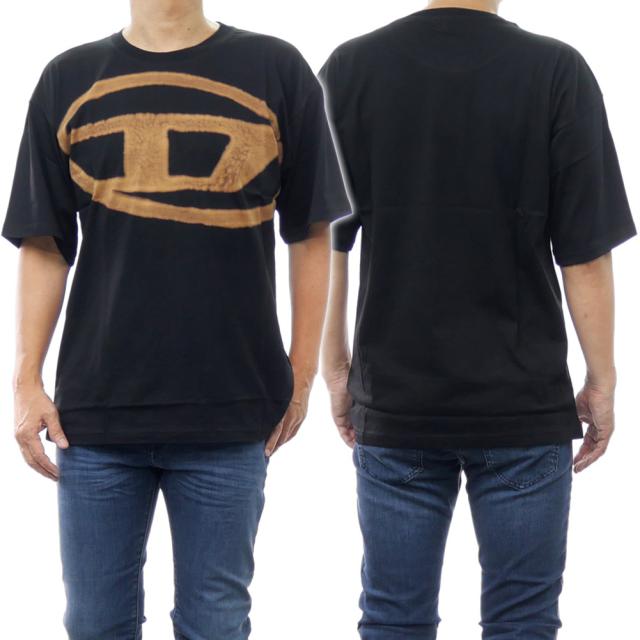 【セール 50%OFF!】DIESEL ディーゼル メンズクルーネックTシャツ A14872 0QKAS / T-BOXT-BLEACH ブラックの通販は