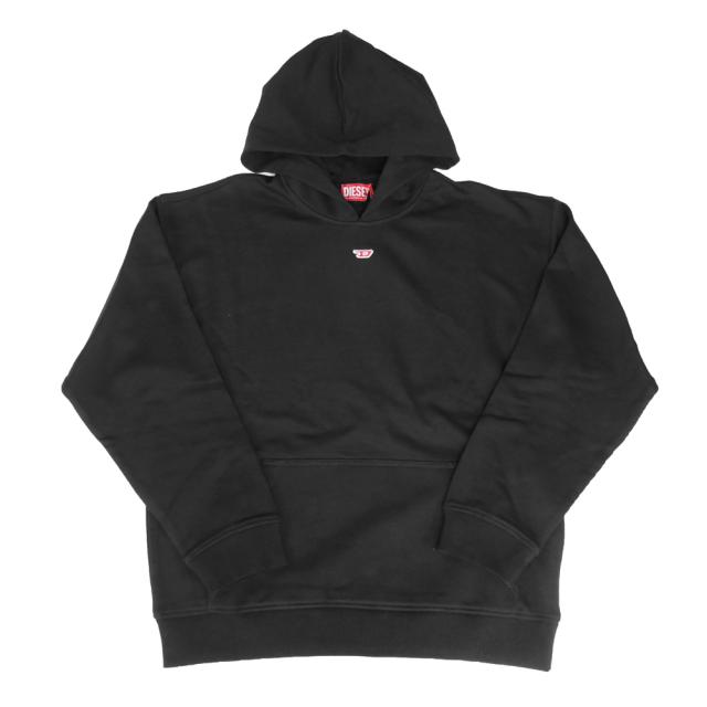 旧モデルセール！ DIESEL ディーゼル パーカー メンズ プルオーバー コットン 綿100％ A14909 0GEAD / S-BOXT-HOOD ブラック_4