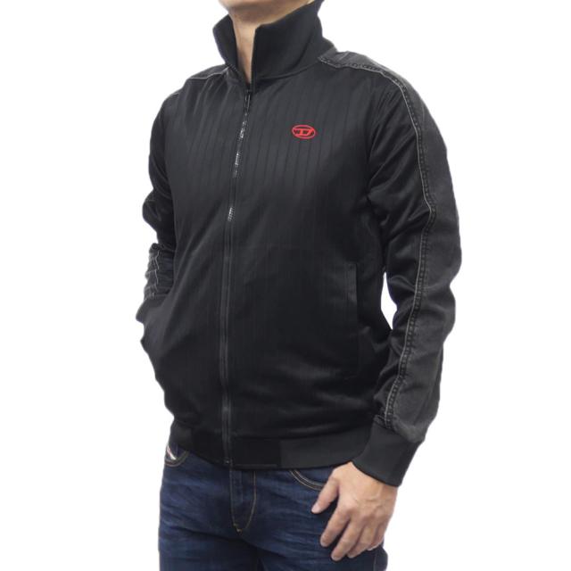 旧作お買い得セール！ DIESEL ディーゼル スウェット メンズ ジップアップ A14052 0KMAI / S-LOCKER-VET-SWEAT ブラック