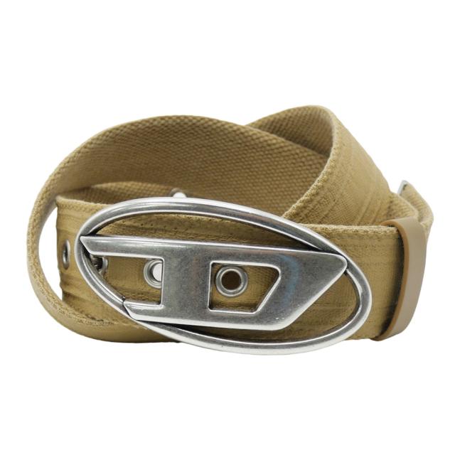 旧作お買い得セール！ DIESEL ディーゼル ベルト メンズ レディース ユニセックス コットン 綿100％ X10022 P6708 / B-1DR TAPE ライトブラウン