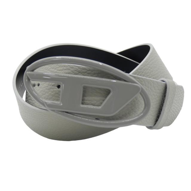 旧作お買い得セール！ DIESEL ディーゼル ベルト メンズ レディース ユニセックス レザーベルト X08516 P4231 / B-1DR グレー