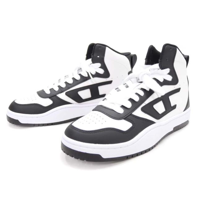 旧作お買い得セール！ DIESEL ディーゼル メンズ スニーカー 靴 シューズ ハイカット Y03364 P5576 / S-UKIYO V2 MID ホワイト×ブラック 定番人気商品