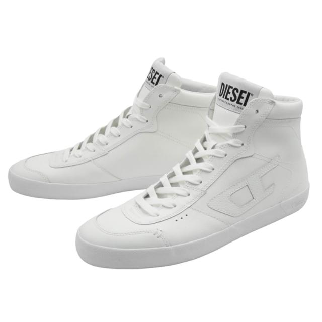 旧作お買い得セール！ DIESEL ディーゼル メンズ スニーカー 靴 シューズ ハイカット Y03261 PR030 / S-LEROJI MID ホワイト