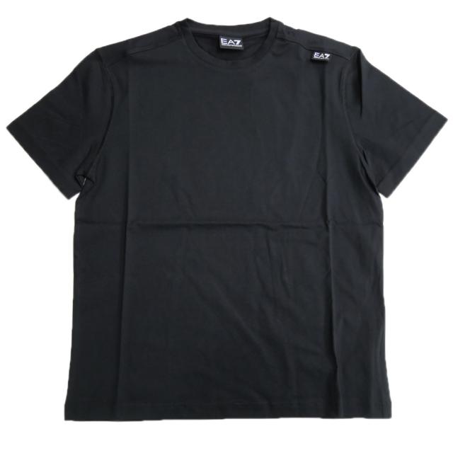 旧モデルセール！ EMPORIO ARMANI エンポリオアルマーニ EA7 Tシャツ メンズ 半袖 トップス クルーネック コットン 綿100％ 6DPT06 PJFFZ ブラック_4