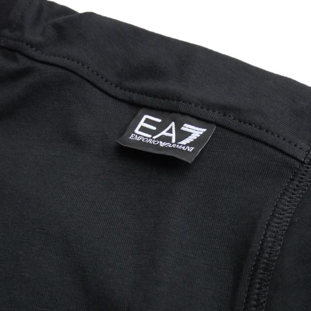 旧モデルセール！ EMPORIO ARMANI エンポリオアルマーニ EA7 Tシャツ メンズ 半袖 トップス クルーネック コットン 綿100％ 6DPT06 PJFFZ ブラック_6