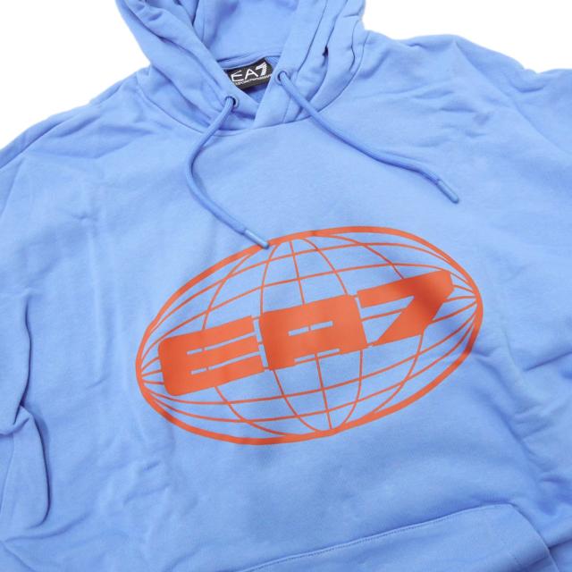 旧作お買い得セール！ EMPORIO ARMANI エンポリオアルマーニ EA7 パーカー メンズ プルオーバー 7M000014 AF10432 ブルー 旧作お買い得セール！ EMPORIO ARMANI エンポリオアルマーニ EA7