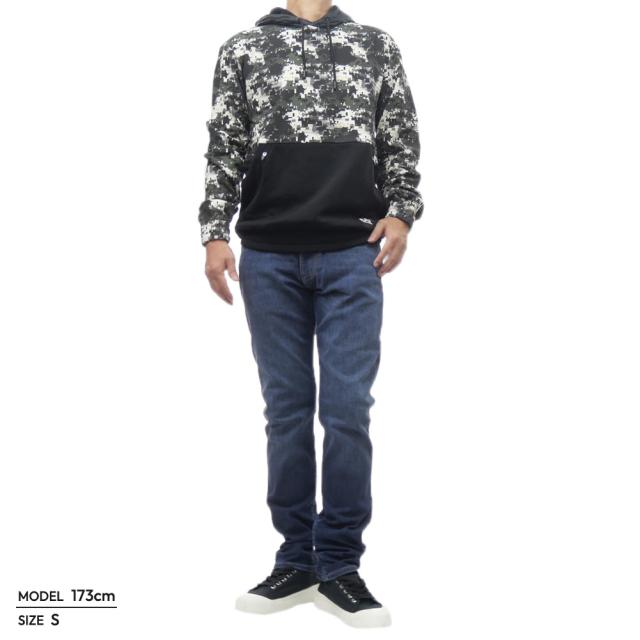 旧モデルセール！ EMPORIO ARMANI エンポリオアルマーニ EA7 パーカー メンズ プルオーバー コットン 綿100％ 6DPM09 PJOGZ ブラック×カモフラージュ柄_1