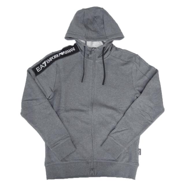 旧作お買い得セール！ EMPORIO ARMANI エンポリオアルマーニ EA7 パーカー メンズ ジップアップ 6DPM12 PJOGZ グレー 旧作お買い得セール！ EMPORIO ARMANI エンポリオアルマーニ EA7