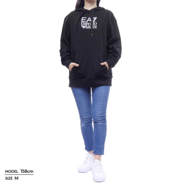 旧作お買い得セール！ EMPORIO ARMANI エンポリオアルマーニ EA7 パーカー レディース プルオーバー 6DTM13 TJZCZ オフホワイト 旧作お買い得セール！ EMPORIO ARMANI エンポリオアルマーニ EA7