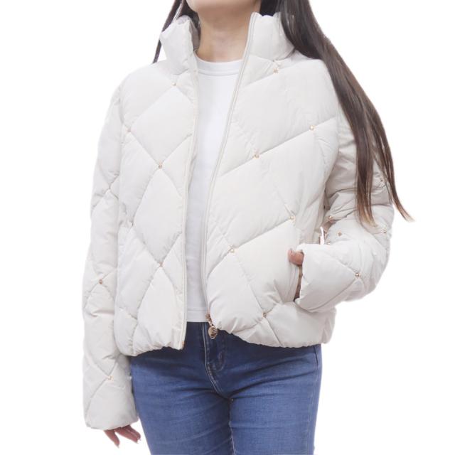 旧作お買い得セール！ EMPORIO ARMANI エンポリオアルマーニ EA7 レディース 中綿ブルゾン 6DTB14 TNDMZ ホワイト