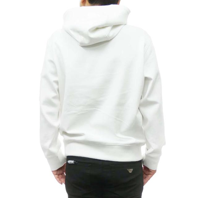 旧モデルセール！ EMPORIO ARMANI エンポリオアルマーニ パーカー メンズ プルオーバー 6D1M94 1JHSZ ホワイト_3