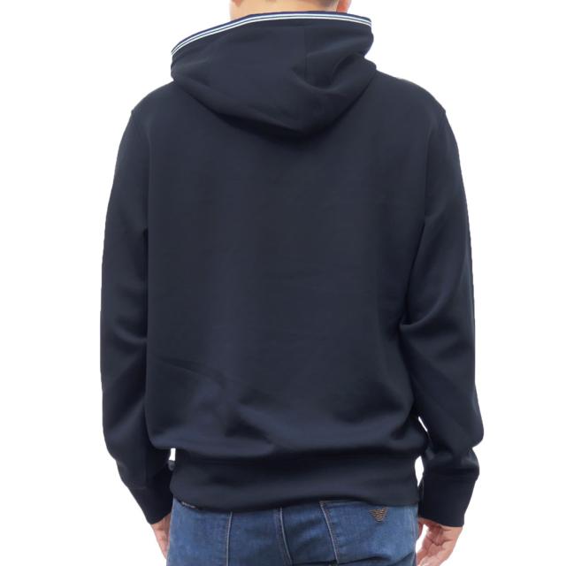 旧モデルセール！ EMPORIO ARMANI エンポリオアルマーニ パーカー メンズ プルオーバー 6D1M99 1JRRZ ネイビー_3