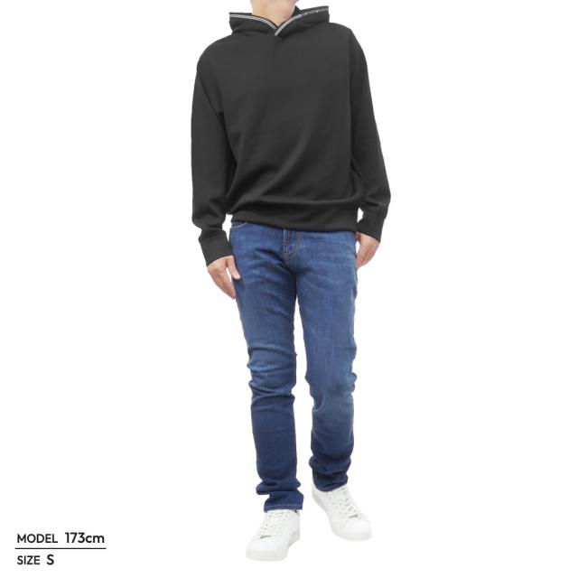 旧作お買い得セール！ EMPORIO ARMANI エンポリオアルマーニ パーカー メンズ プルオーバー 6D1M99 1JRRZ ブラック 旧作お買い得セール！ EMPORIO ARMANI エンポリオアルマーニ パーカー