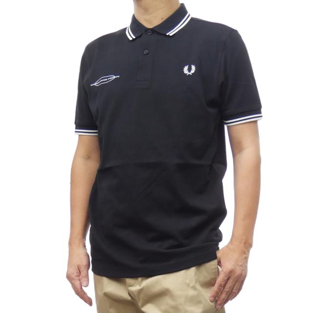 旧作お買い得セール！ FRED PERRY フレッドペリー ポロシャツ 半袖 メンズ 鹿の子 コットン 綿100％ M8565 / ADVANTAGE PERRY POLO SHIRT ブラック