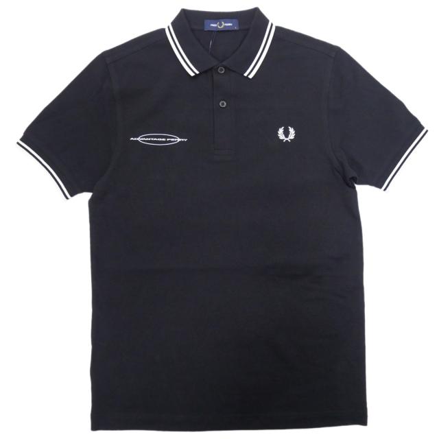 旧モデルセール！ FRED PERRY フレッドペリー ポロシャツ 半袖 メンズ 鹿の子 コットン 綿100％ M8565 / ADVANTAGE PERRY POLO SHIRT ブラック_4