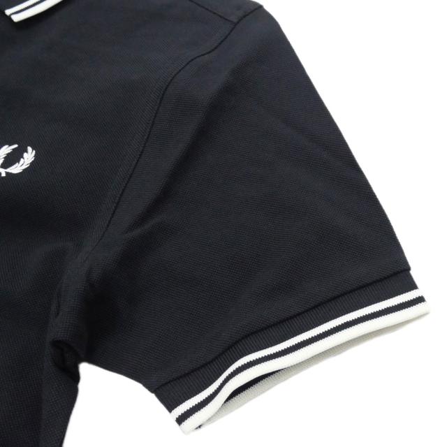 旧モデルセール！ FRED PERRY フレッドペリー ポロシャツ 半袖 メンズ 鹿の子 コットン 綿100％ M8565 / ADVANTAGE PERRY POLO SHIRT ブラック_8