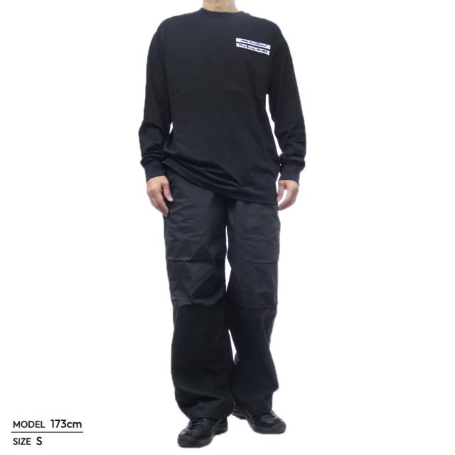 旧モデルセール！ GIVENCHY ジバンシィ Tシャツ メンズ 長袖 クルーネック コットン 綿100％ ロンT BM71M73YP3 ブラック