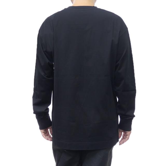 旧モデルセール！ GIVENCHY ジバンシィ Tシャツ メンズ 長袖 クルーネック コットン 綿100％ ロンT BM71M73YP3 ブラック