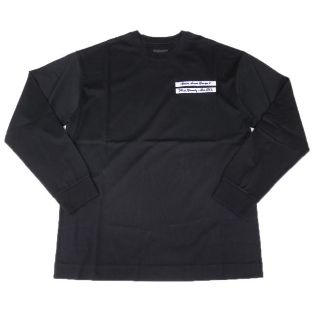 旧モデルセール！ GIVENCHY ジバンシィ Tシャツ メンズ 長袖 クルーネック コットン 綿100％ ロンT BM71M73YP3 ブラック