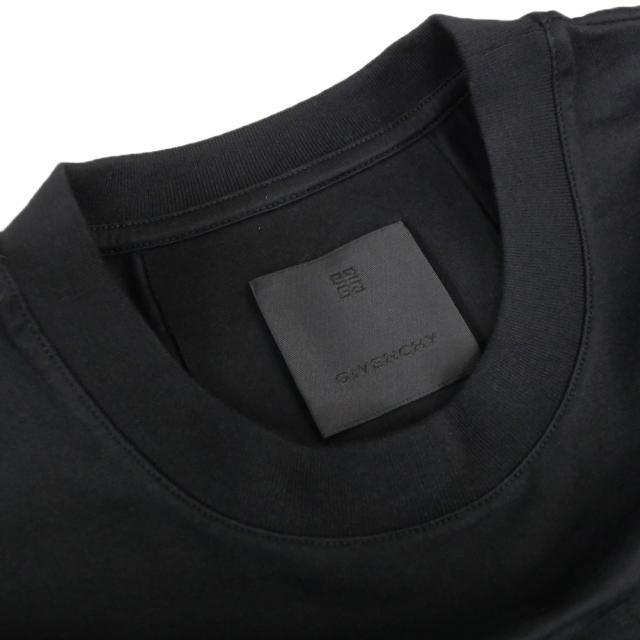 旧モデルセール！ GIVENCHY ジバンシィ Tシャツ メンズ 長袖 クルーネック コットン 綿100％ ロンT BM71M73YP3 ブラック