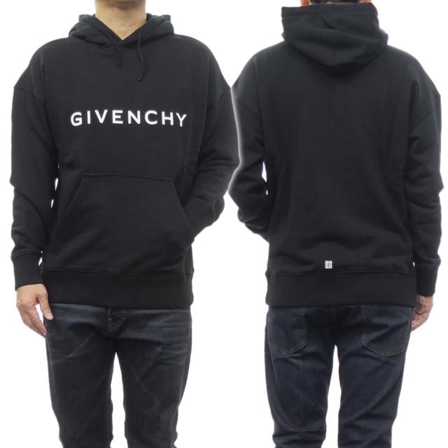 旧作お買い得セール！ GIVENCHY ジバンシィ パーカー メンズ プルオーバー コットン 綿100％ BMJ0HC3YAC ブラック 定番人気商品